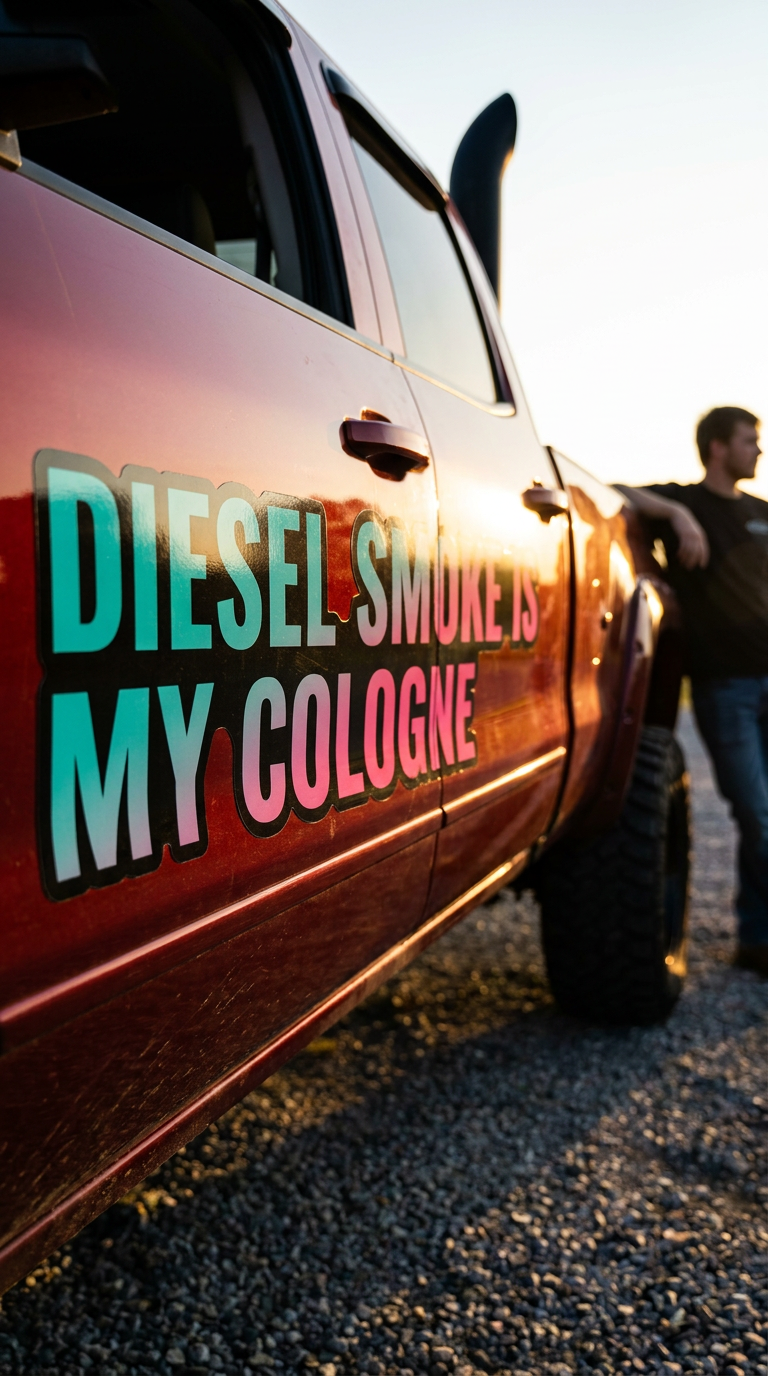 DIESEL SMOKE IS MY COLOGNE