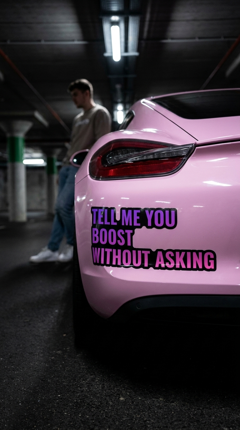 TELL ME YOU BOOST WITHOUT ASKING