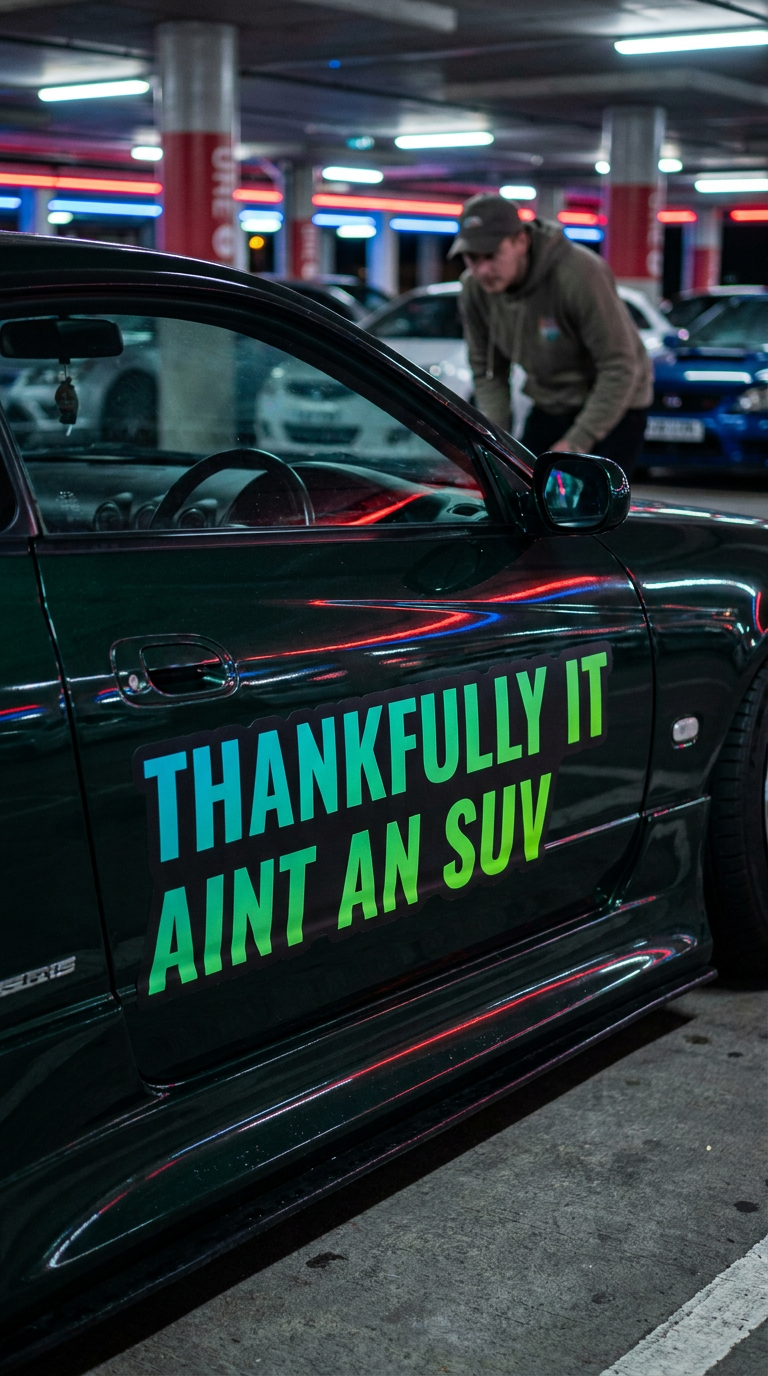 THANKFULLY IT AINT AN SUV