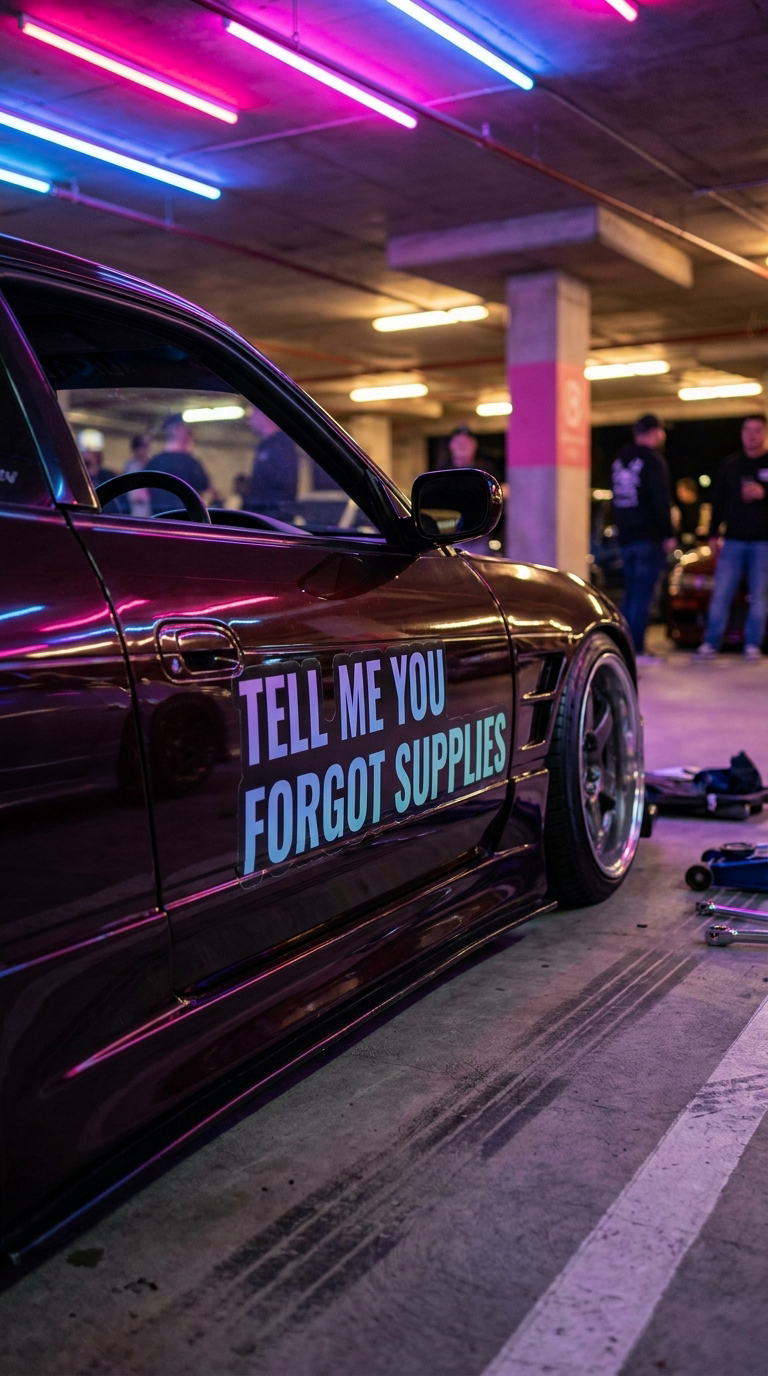 TELL ME YOU FORGOT SUPPLIES