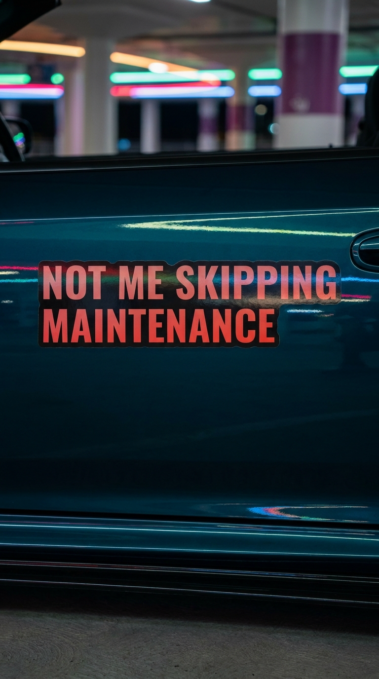 NOT ME SKIPPING MAINTENANCE