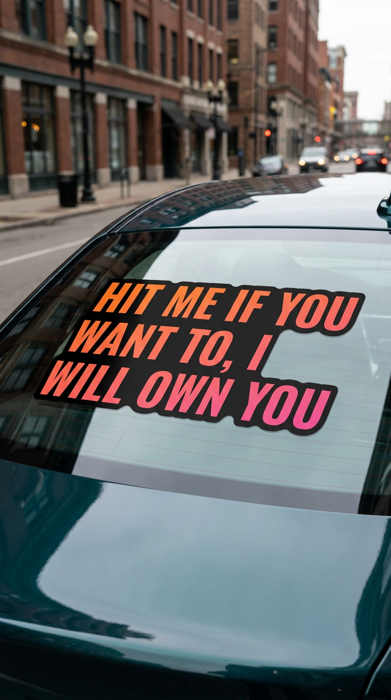 Hit me if you want to, I will own you