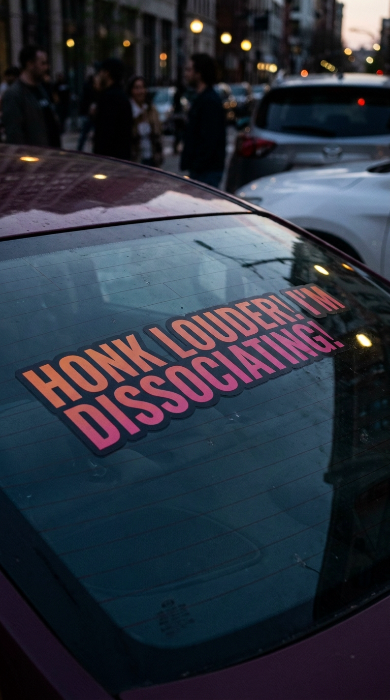 HONK LOUDER! I'M DISSOCIATING!