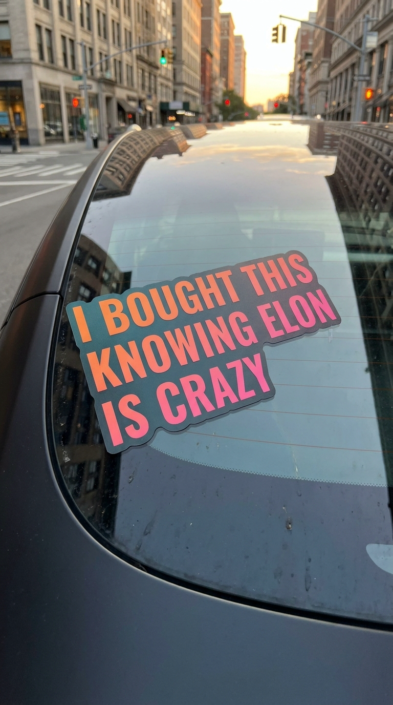 I BOUGHT THIS KNOWING ELON IS CRAZY