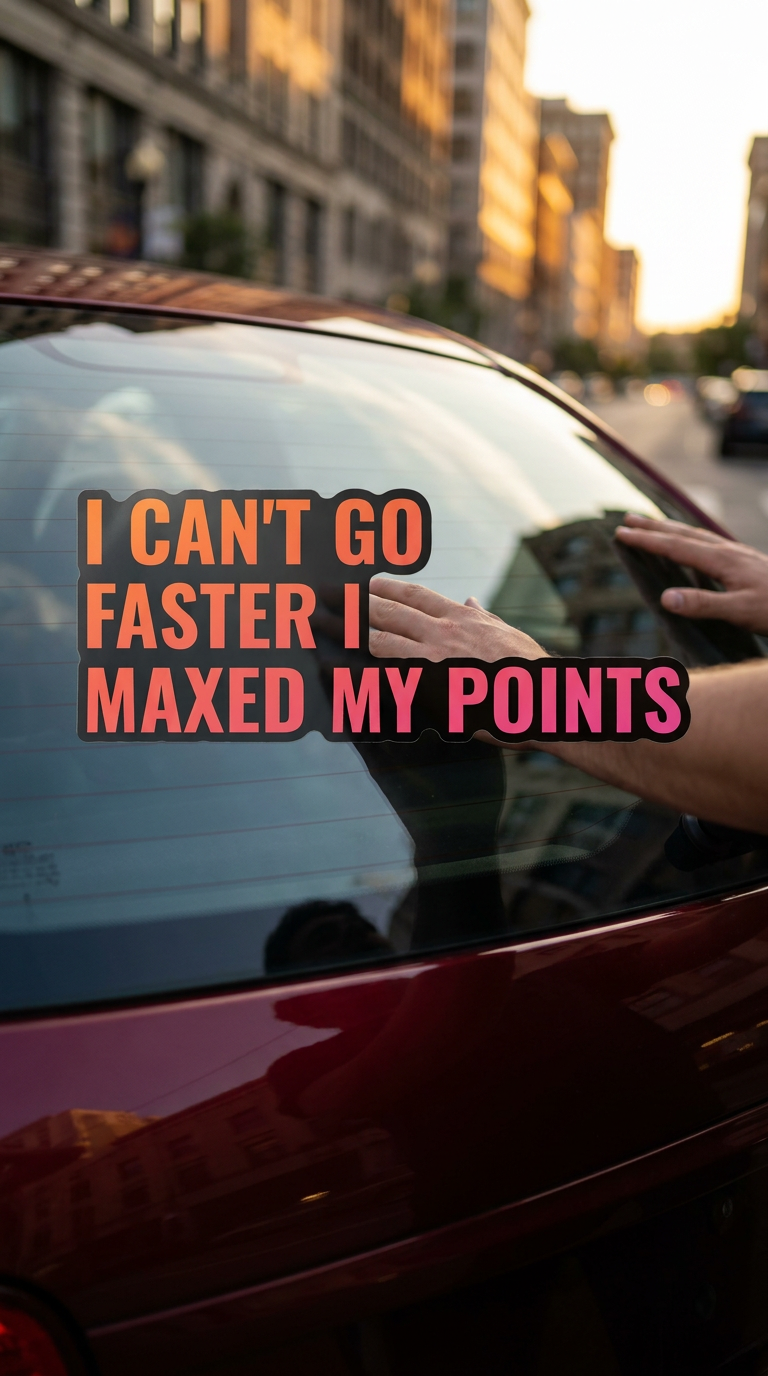I can't go faster I maxed my points