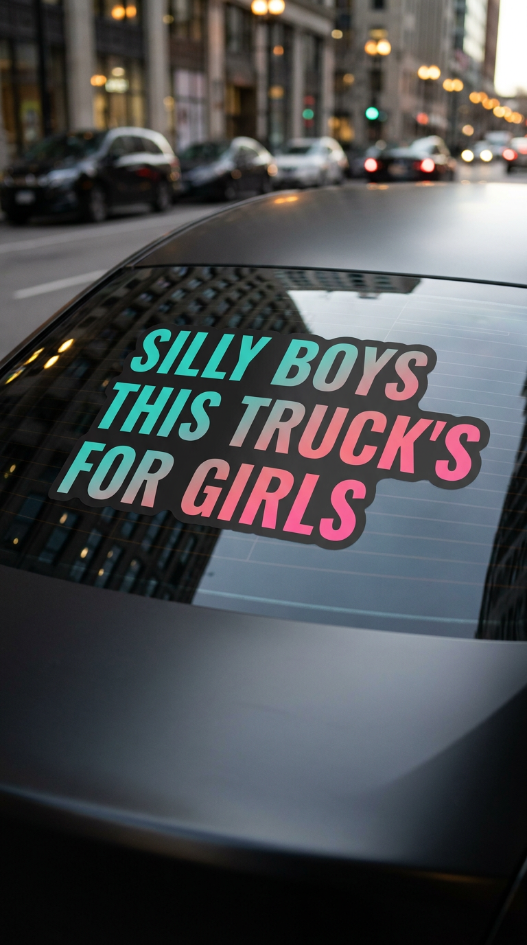 SILLY BOYS THIS TRUCK'S FOR GIRLS